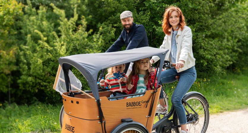 Bakfiets zonnedakje