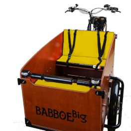 Babboe vÃ©lo cargo set de coussins Yellow Black