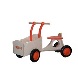 Babboe houten loopbakfiets oranje