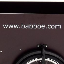 Babboe autocollant www.babboe.com blanc panneau latÃ©ral