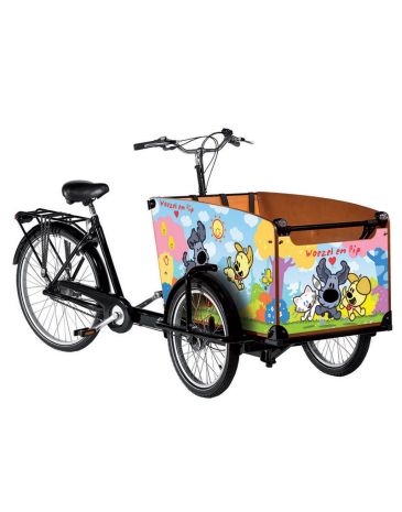 Babboe vÃ©lo cargo autocollants woezel et pip classic